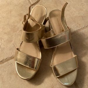 Gold Summer Wedges